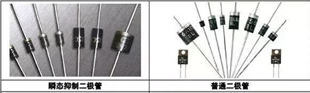 瞬態(tài)抑制二極管、普通二極管